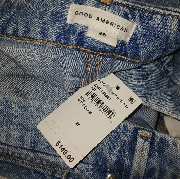 Good American Icon 90s Straight Leg Jeans 30" Inseam 26 Plus - Picture 11 of 11